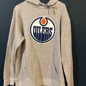 Gray Edmonton Oilers Hoodie